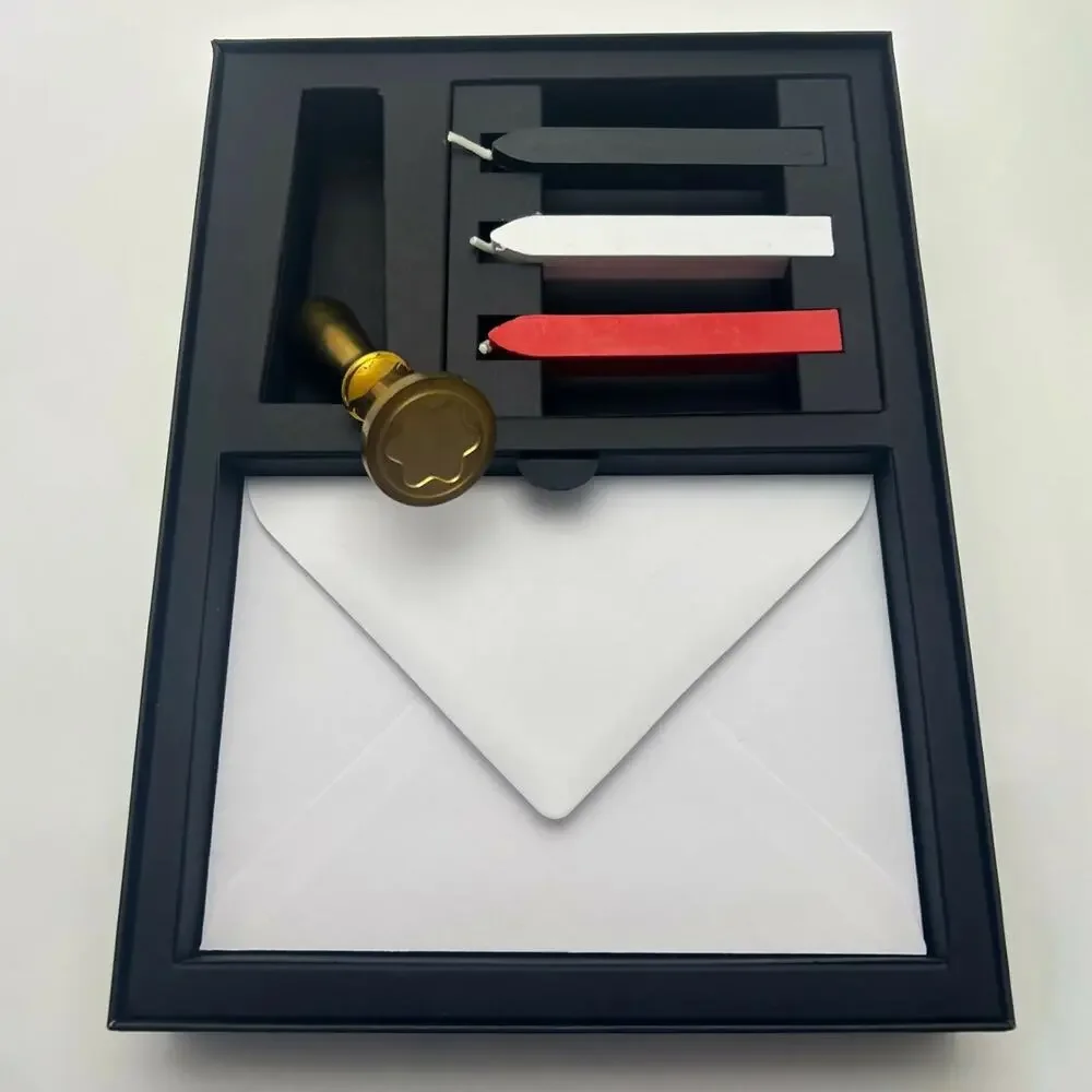 Montblanc Wax Seal Stamp Set Luxury Writing Stationery Collectible Gift Kit